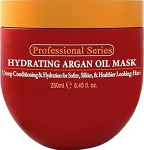 Arvazallia Hydrating Argan Oil Hair Mask and Deep Conditioner for Dry or Damaged Hair (8.45 oz Jar)
