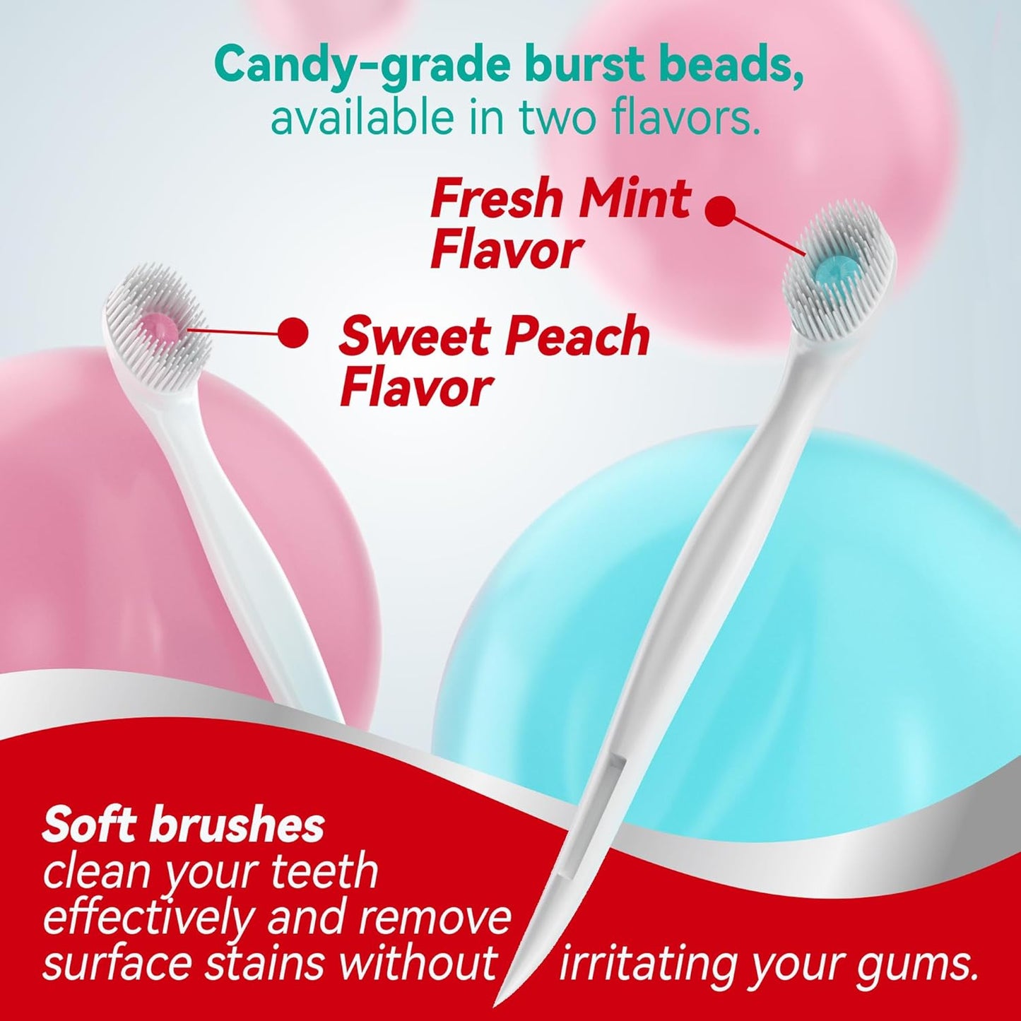 cleaings® Mini Brushes-Disposable Toothbrushes with Toothpaste and Pick for Work or Travel, 24 Count (Mint Flavor(Pack of 1))