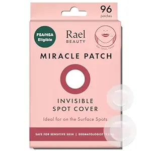 Rael Pimple Patches, Miracle Invisible Spot Cover - Hydrocolloid Acne Patch, Treatment for Breakouts, Absorbs Zits & Blemish, Korean Skin Care, 2 Sizes (96 Count)