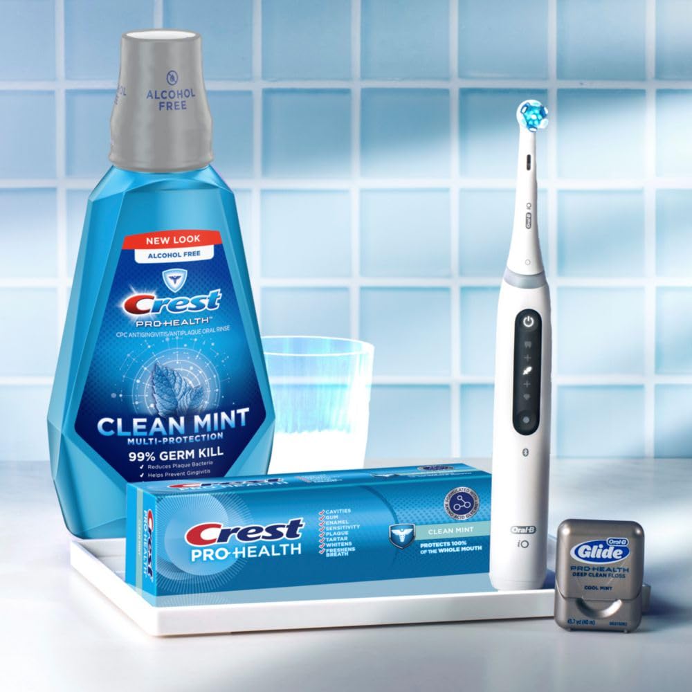 Crest Pro-Health Multi-Protection Mouthwash with CPC, Clean Mint, 1L (33.8 fl oz), Crest Mouthwash, Gingivitis Treatment