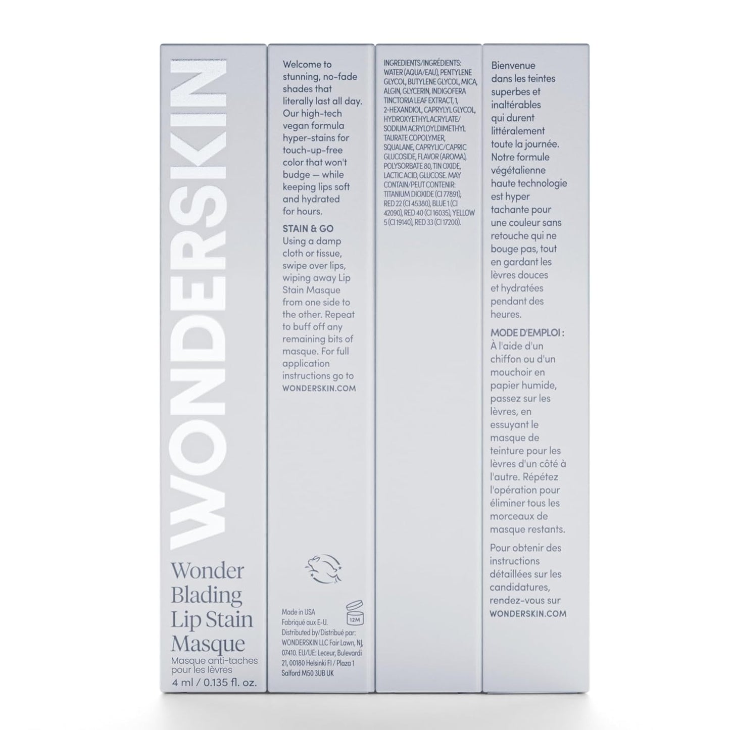 Wonderskin Wonder Blading All Day Lip Stain Peel Off Masque - Long Lasting, Waterproof and Transfer Proof Pink Lip Tint, Matte Finish Peel Off Makeup (Beautiful Masque)