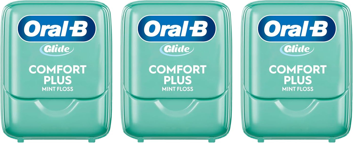 Oral-B Glide Pro-Health Comfort Plus Floss, Mint, 3 Ct