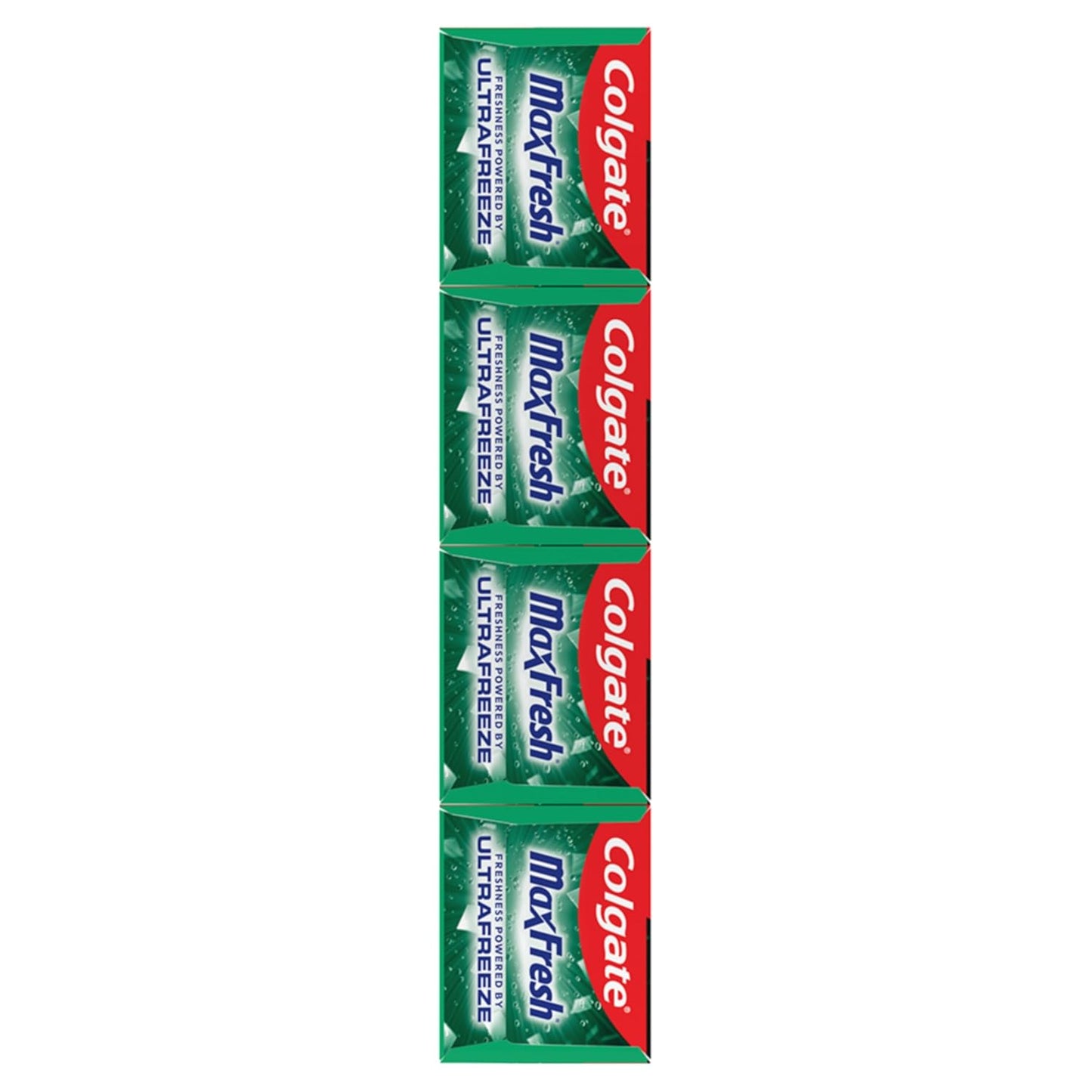 Colgate Max Fresh Toothpaste, Whitening Toothpaste with Mini Breath Strips, Clean Mint Toothpaste for Bad Breath, Helps Fight Cavities, Whitens Teeth, and Freshens Breath, 4 Pack, 6.3 Oz Tubes