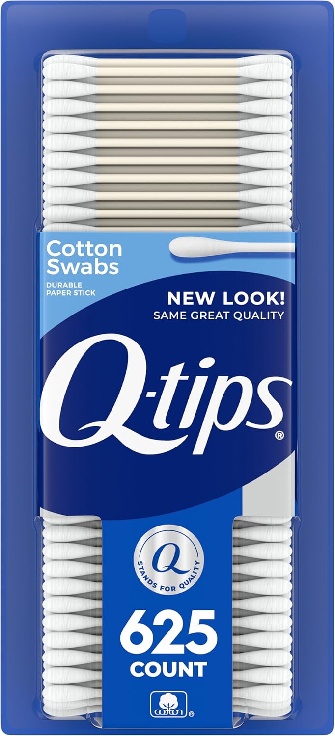 Q-tips Cotton Swabs, Original, For Home, First Aid and Beauty, 100% Cotton, 625 Count