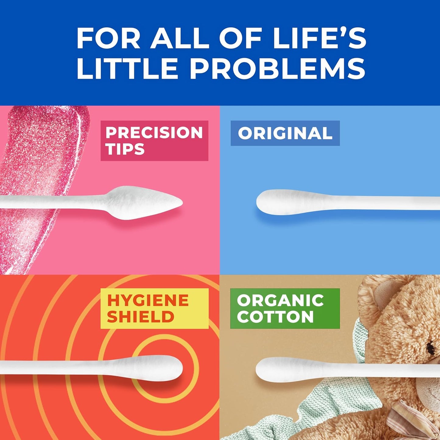 Q-tips Cotton Swabs, Original, For Home, First Aid and Beauty, 100% Cotton, 625 Count